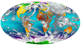 Global land and sea temperatures