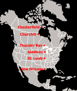 North America map