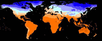 Mean temperature map