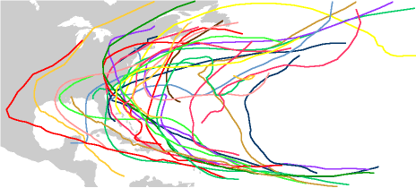 hurricane tracks